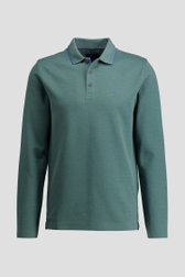 Productfoto 1 van Groene polo met lange mouwen door Dansaert Blue voor Heren