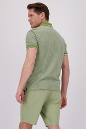 Groene polo met print van Dansaert Blue voor Heren