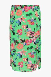 Groene rok met kleurrijke bloemenprint van Only Carmakoma voor Dames