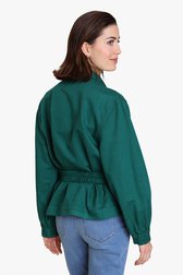 Groene shacket met tailleriem van Louise voor Dames