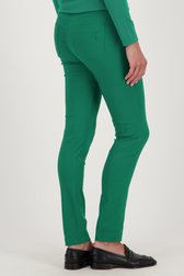 Groene stretchbroek met elastische taille van Claude Arielle voor Dames