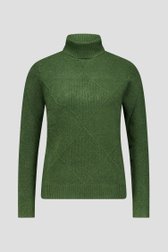 Productfoto 1 van Groene trui met rolkraag door Liberty Island voor Dames