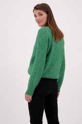 Groene trui met wol en alpaca van Signature voor Dames