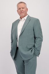 Voorkant van Groengrijze kostuumvest - Comfort fit door Dansaert Black voor Heren