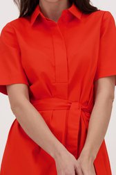 Halflang oranje-rood kleedje van Claude Arielle voor Dames