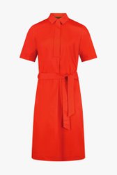 Halflang oranje-rood kleedje van Claude Arielle voor Dames