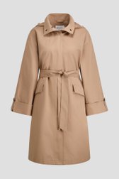 Productfoto 1 van Halflange beige trenchcoat met kap door D'Auvry voor Dames