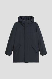 Productfoto 1 van Halflange blauwe jas door Marc O'Polo voor Heren