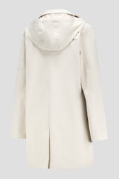 Halflange lichtbeige jas met kap van Claude Arielle voor Dames