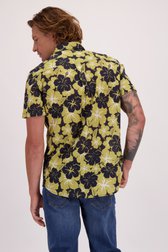 Achterkant van Hemd met blauw-groene bloemenprint - Regular fit door Ravøtt voor Heren