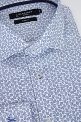 Productfoto 2 van Hemd met blauwe paisley motief - Slim fit door Dansaert Black voor Heren