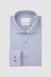 Productfoto 1 van Hemd met fijne blauwe print - Slim fit door Michaelis voor Heren