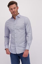 Voorkant van Hemd met fijne blauwe print - Slim fit door Michaelis voor Heren