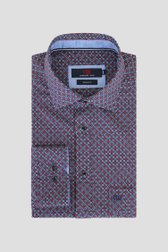 Productfoto 1 van Hemd met fijne rood-groene print - Regular fit door Dansaert Blue voor Heren