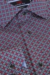 Productfoto 2 van Hemd met fijne rood-groene print - Regular fit door Dansaert Blue voor Heren