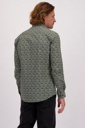Achterkant van Hemd met groene gemêleerd print - Regular fit door Bluefields voor Heren