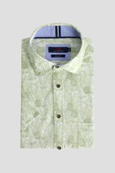 Productfoto 1 van Hemd met olijfgroene zomerse print - Regular fit door Dansaert Blue voor Heren