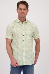 Voorkant van Hemd met olijfgroene zomerse print - Regular fit door Dansaert Blue voor Heren