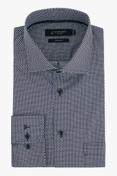 Hemd met wit-blauwe print - comfort fit van Dansaert Black voor Heren