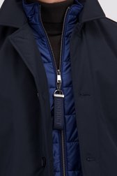 Détail de Imperméable matelassé bleu de District pour Hommes