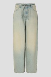 Photo produit 1 de Jean barrel bleu à effet washed de Pieces pour Femmes