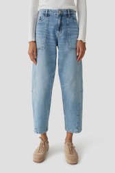 Le devant de Jean barrel fit bleu - longueur 7/8 de Opus pour Femmes