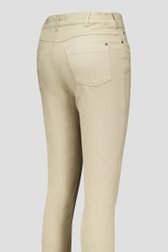 Jean beige avec stretch et taille élastiquée de Claude Arielle pour Femmes