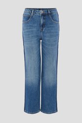 Jean bleu avec bande contrastante  - Wide leg fit de Opus pour Femmes