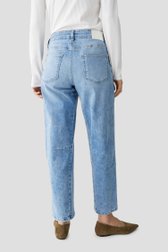 Le dos de Jean bleu clair longueur cheville - coupe barrel de Opus pants pour Femmes