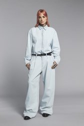 Jean bleu clair - Wide leg fit - Bourgeois de Murielle Victorine Scherre pour Femmes