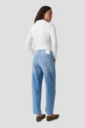Le dos de Jean bleu - Coupe barrel de Opus pants pour Femmes