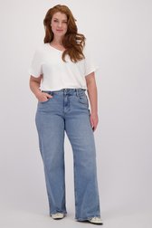 Le devant de Jean bleu - coupe wide leg de ONLY Carmakoma pour Femmes