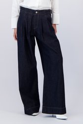 Détail de Jean bleu foncé à boucle - Wide leg fit  de Liberty Island Denim pour Femmes