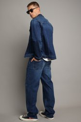 Le dos de Jean bleu foncé – Coupe relaxed de Liberty Island Denim pour Hommes