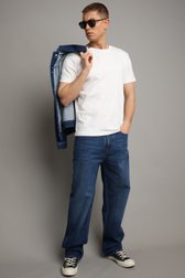 Le devant de Jean bleu foncé – Coupe relaxed de Liberty Island Denim pour Hommes