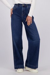 Le devant de Jean bleu foncé – Wide leg fit de Liberty Island Denim pour Femmes