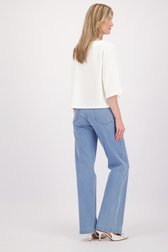 Détail de Jean bootcut bleu clair de D'Auvry pour Femmes