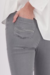 Jean gris avec stretch et taille élastiquée de Claude Arielle pour Femmes