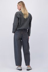 Le dos de Jean gris longueur cheville – Barrel fit de Liberty Island Denim pour Femmes