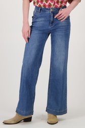 Jean large bleu foncé de Geisha pour Femmes