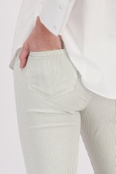 Jean rayé vert - Slim fit - Longuer 7/8 de Angels pour Femmes