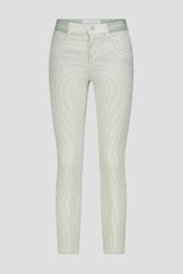 Jean rayé vert - Slim fit - Longuer 7/8 de Angels pour Femmes