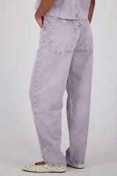 Jean straight fit lila avec effet délavé de Louise pour Femmes