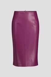 Photo produit 1 de Jupe bordeaux en similicuir de D'Auvry pour Femmes