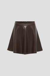 Photo produit 1 de Jupe courte brun foncé effet cuir de JDY pour Femmes