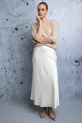 Le devant de Jupe écrue brillante de D'Auvry Studio pour Femmes