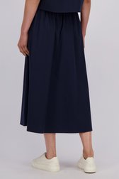 Le dos de Jupe en coton bleu foncé de Liberty Island pour Femmes