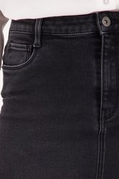 Jupe en jean noir de Liberty Island Denim pour Femmes