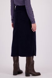 Le dos de Jupe en velours bleu foncé de Libelle pour Femmes