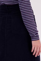 Détail de Jupe en velours bleu foncé de Libelle pour Femmes